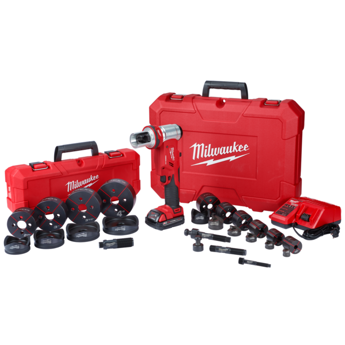 Milwaukee M18™ FORCE LOGIC™ 6T Knockout Tool 1/2" - 4" Kit