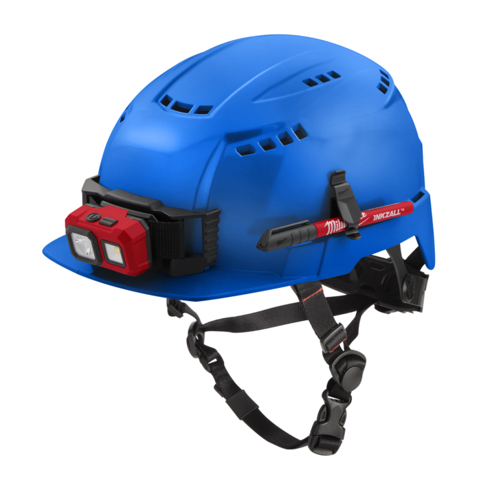 Milwaukee BOLT™ Blue Front Brim Vented Safety Helmet (USA) - Type 2, Class C