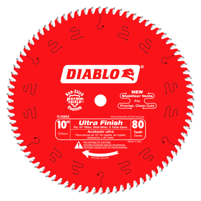 10 in. x 80 Tooth Ultra Finish Saw Blade