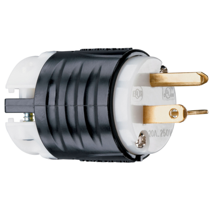 Pass & Seymour Straight Blade PLUG 3W 20A 250V BandW PS5466X
