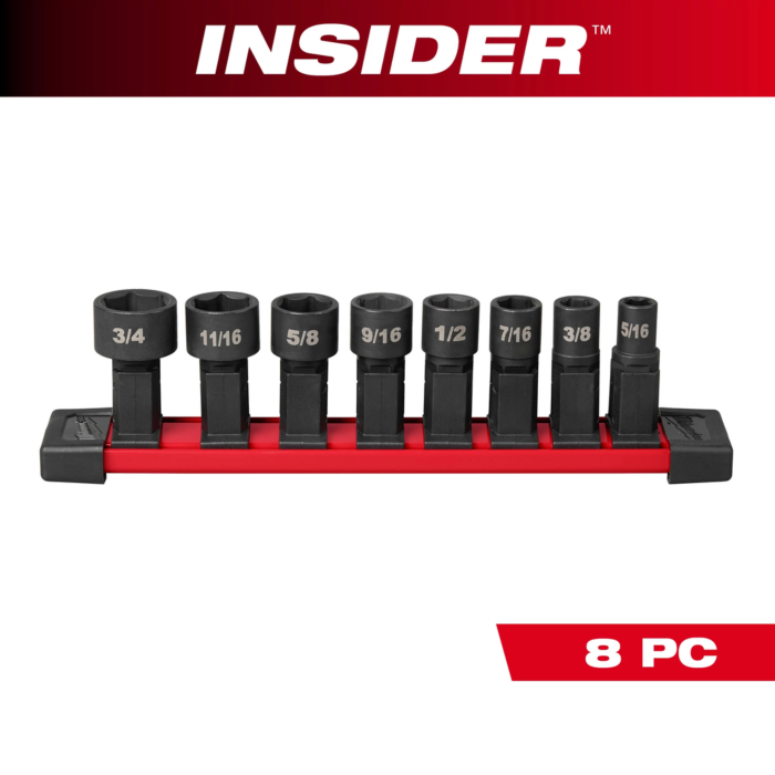 Milwaukee INSIDER™ Box Ratchet Socket SAE Set 8PC