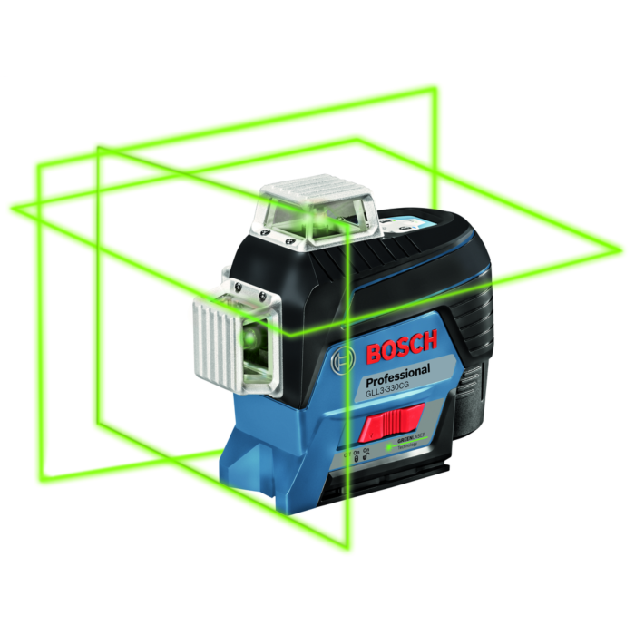 Bosch 360 Connected Green Beam Three Plane Leveling and Alignment Line Laser