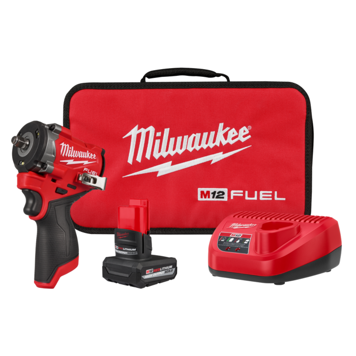 Milwaukee M12 FUEL™ Stubby 3/8" Impact Wrench Kit