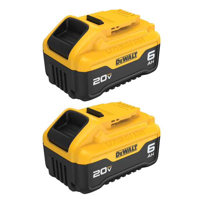 DEWALT 20V MAX Battery Premium 6.0Ah Double Pack