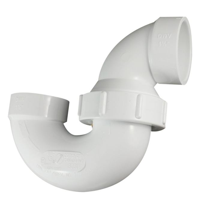 Canplas PVC DWV Permoseal With Union - Kitchen Bathroom Drain Trap