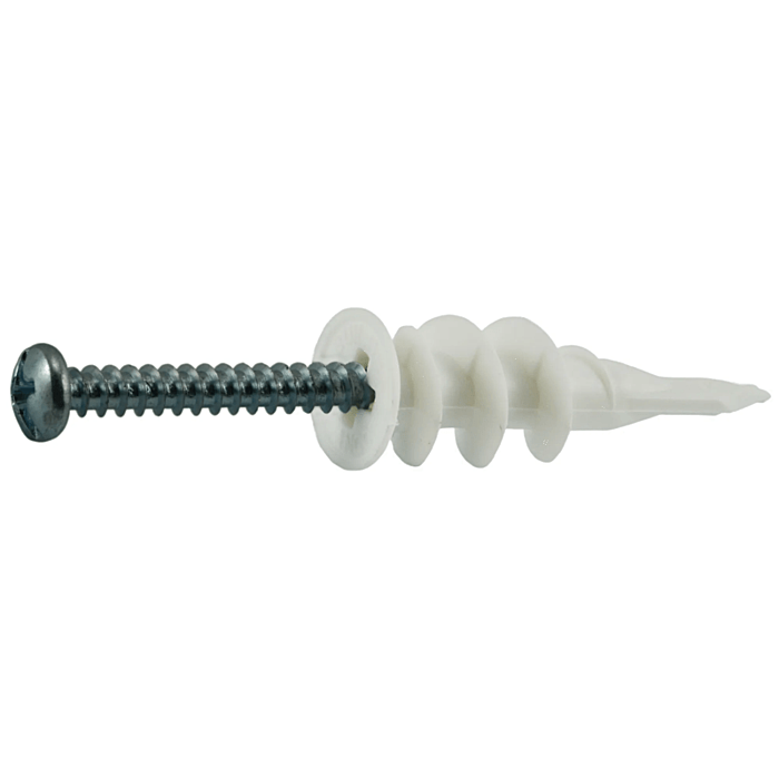 MIDWEST FASTENER #8 x 1-1/4" Plastic E-Z Ancor Wall Anchors