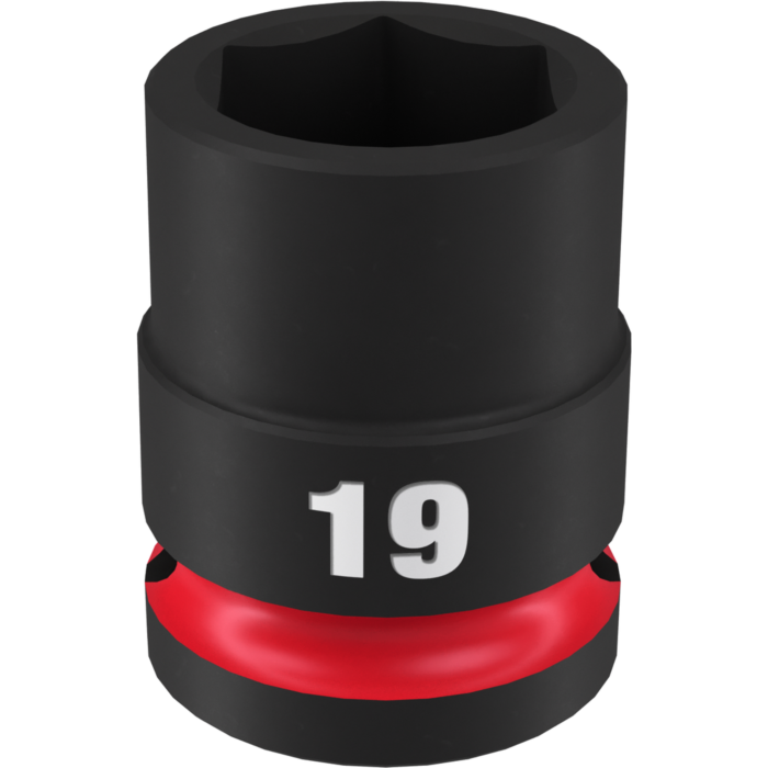 Milwaukee SHOCKWAVE™ Impact Duty 1/2" Drive 19MM Standard 6 Point Socket
