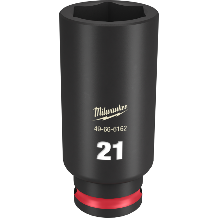 Milwaukee SHOCKWAVE™ Impact Duty 3/8" Drive 21MM Deep 6 Point Socket