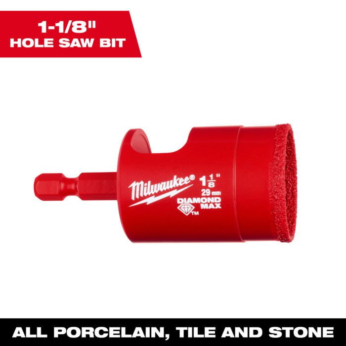 Milwaukee 1-1/8" DIAMOND MAX™ Hole Saw Bit