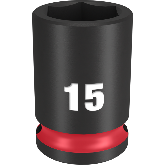 Milwaukee SHOCKWAVE™ Impact Duty 3/8" Drive 15MM Standard 6 Point Socket