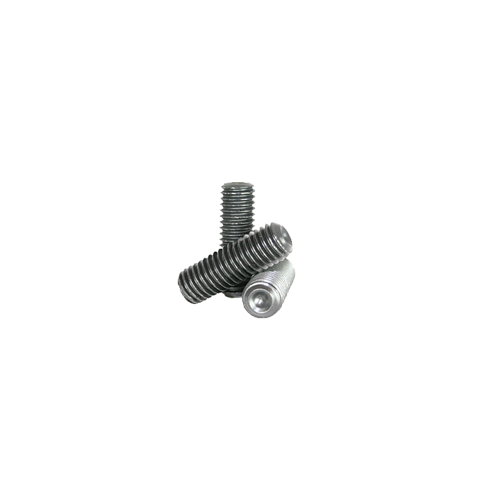 Socket Set Screw, Cup Point, 45H, Coarse Thread, M6-1.00, 8mm Length, Thermal Black, ISO 4029 / DIN 916