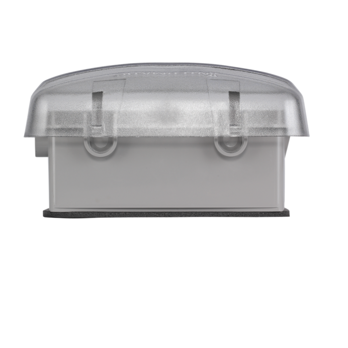 Intermatic Plastic In-Use Weatherproof Cover, Single-Gang, Vrt/Hrz, 2.75" Clear