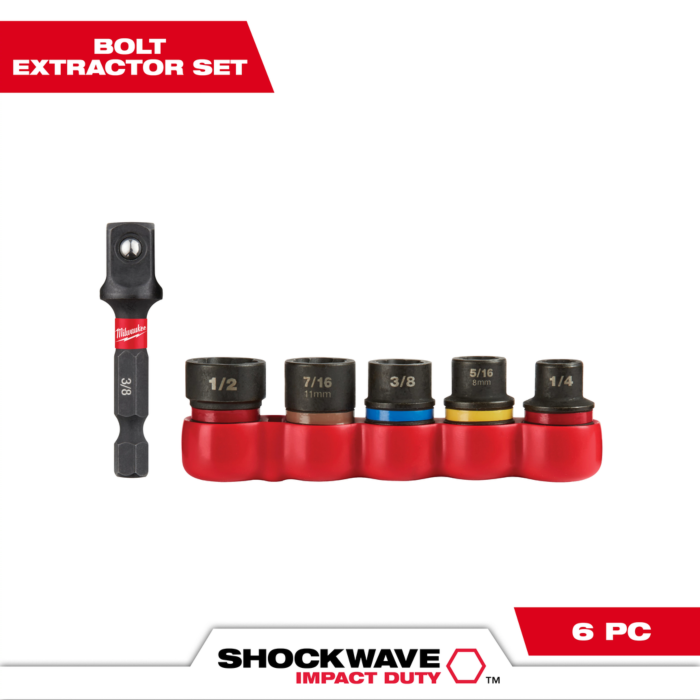 Milwaukee 6PC SHOCKWAVE™ Impact Duty Extractor Set