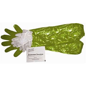HME Products Latex-Free Powdered Game Cleaning Gloves w/ Towelette - OSFA