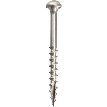 Kreg SML-C125S5-100 Pocket-Hole Screw, #8 Thread, 1-1/4 in L, Coarse Thread, Maxi-Loc Head, Square Drive, Sharp Point