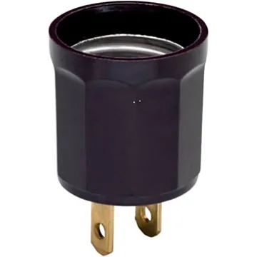 Pass & Seymour Legrand 61 Lamp Holder Adapter, 660 W, Thermoplastic, Brown
