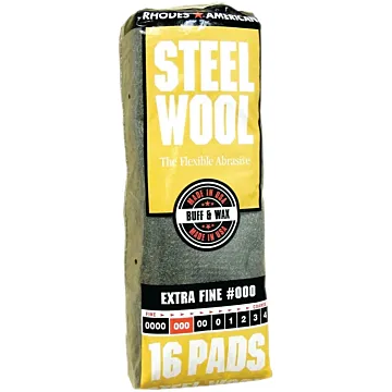 Homax 106601-06 Steel Wool, #000 Grit, Extra Fine, Gray