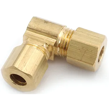 Anderson Metals 750065-10 Tube Union Elbow, 5/8 in, 90 deg Angle, Brass, 150 psi Pressure