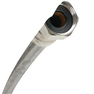 Fluidmaster B3H18 High-Flexible Water Heater Connector, 3/4 in, MIP x FIP, Stainless Steel, Nickel, 18 in L