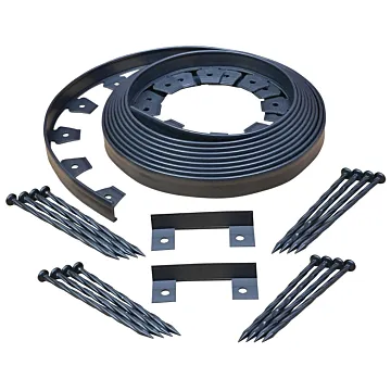 Dimex 3000-50-4 Landscape Edging, 50 ft L, L, Plastic, Black