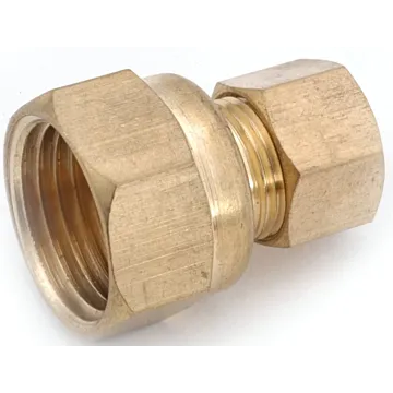Anderson Metals 750066-0808 Pipe Connector, 1/2 in, Compression x Female, Brass, 200 psi Pressure
