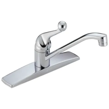 Delta Faucet Delta 134 / 100 / 300 / 400 Series: Single Handle Kitchen Faucet - Single Handle Lever - Chrome