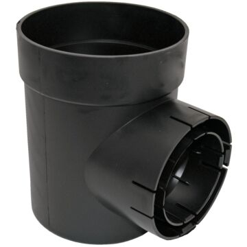 NDS Spee-D Single Catch Basin Outlet (Black) 6 in.