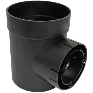 NDS Spee-D Single Catch Basin Outlet (Black) 6 in.