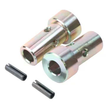 Double HH 1-3 Category Hardened Steel Yellow Zinc Plated Quick Hitch Adapter Kit