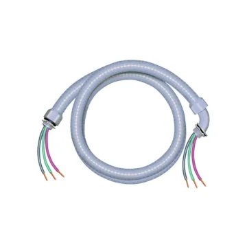 Southwire 1/2 in. x 6 ft. 10/3 Ultra-Whip Liquidtight Flexible Non-Metallic PVC Conduit Cable Whip