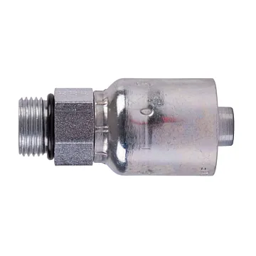 Parker 3/4 in-16 Male SAE Straight Thread with O-Ring Carbon Steel Rigid Hydraulic Hose End
