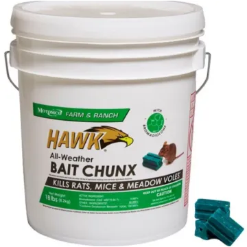 Hawk Motomco Hawk® 31218 Sweet Grain-Like Blue Wax Block All-Weather Bait Chunx