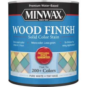 Minwax Wood Finish Water-Based Solid Color Stain (White Tint Base) 1 qt