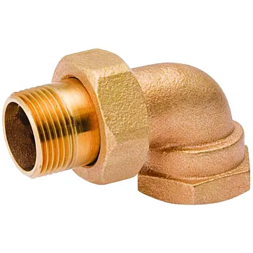 B&K Brass Radiator Elbow Nut & Tailpiece - 3 in. L x 2.2 in. W x 1.7 in. H
