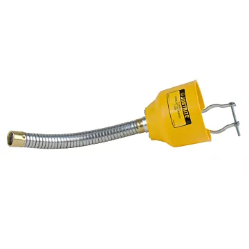 Justrite Bolt-On Poly Funnel with Galvanized Steel Hose for Type I Safety Cans Only - 11089