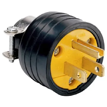 Pass & Seymour 15A BLK RESID GRADE PLUG
