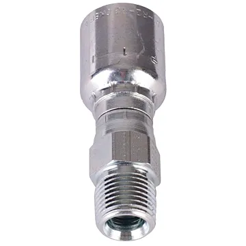Parker 1/2 in-14 Male NPTF Pipe Carbon Steel Swivel Hydraulic Hose End