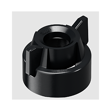 TeeJet QJ Round Cap & Gasket, Black