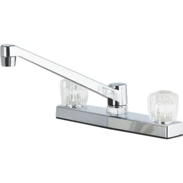 Home Impressions 2- Handle Knob Non-Metallic Kitchen Faucet (Chrome)