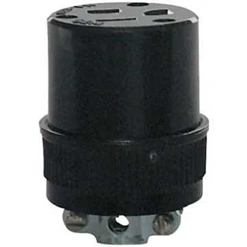 Pass & Seymour 3W RUBBER CONN W/METAL CORD GRIP