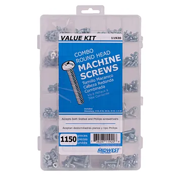 Midwest Fastener Value Kit, Machine Screw
