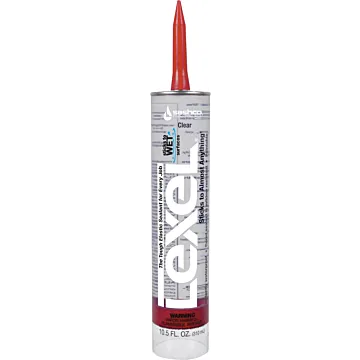 Sashco Lexel Caulk Polymer Sealant (Clear) 10.5 oz
