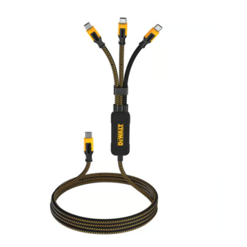 DEWALT USB-C to USB-C 3-in-1 Cable - 6 ft