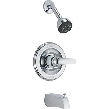 Delta Faucet Delta Retail Core: Monitor(R) 13 Series Tub And Shower Complete Rough And Trim - Single Handle Lever - Chrome