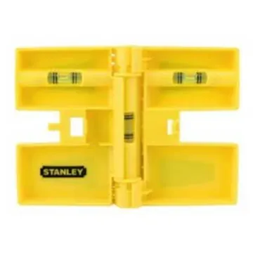 Stanley STANLEY 47-720 Post Level, 6-1/8 in L, 3-Vial, 1-Hang Hole, Magnetic, Aluminum, Yellow