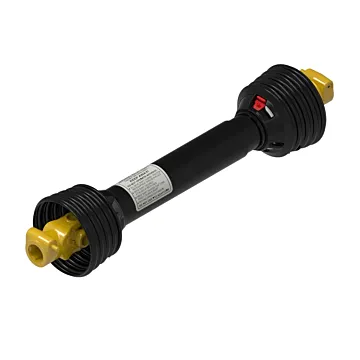 Weasler AB6 series profile PTO drive shaft with a 1 3/8-6 spline quick disconnect tractor connection and 1 3/8-6 spline quick disconnect implement connection