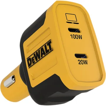 DEWALT Car Charger 120W 2-Port Type C PPS PD