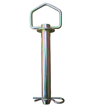 SpeeCo Steel Hitch Pin, 3/4 in Dia Pin, 7-3/4 in L, 6-1/4 in L Usable, 2 Grade, Steel, Yellow Zinc Dichromate