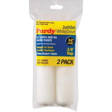 Purdy White Dove 6-1/2 in. x 3/8 in. Nap Jumbo Mini Roller Cover (2 pk)