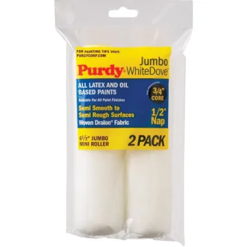 Purdy White Dove 6-1/2 in. x 1/2 in. Nap Jumbo Mini Roller Cover (2 pk)